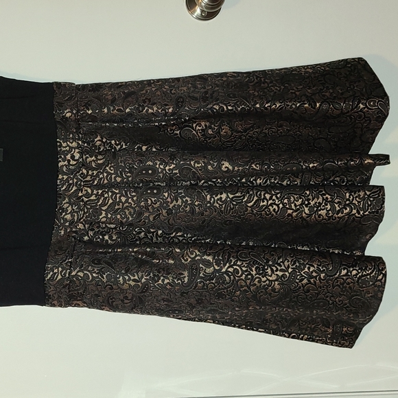 Tahari Black and Gold Cocktail Dress - Picture 3 of 11